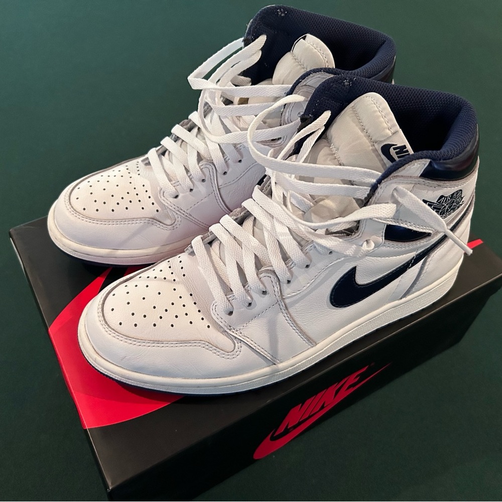 Nike Air Jordan 1 retro high OG Metallic Navy size 10 men’s. 2016 release
